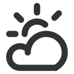 Partially Sunny SVG Icon